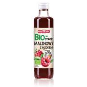 Syropy i koncentraty owocowe - Polska Róża Syrop malinowy B/C BIO 250ml - miniaturka - grafika 1