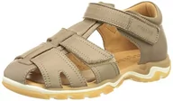Buty dla chłopców - Bisgaard Unisex Baby Anni Sandal, szary - szarobrązowy - 25 EU - miniaturka - grafika 1