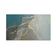 Deski do krojenia - Szklana deska kuchenna HOMEPRINT Unikatowy zielony marmur 60x52 cm - miniaturka - grafika 1
