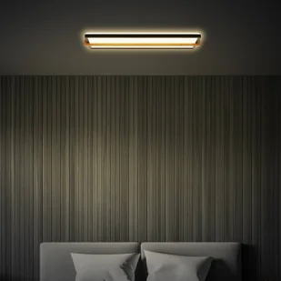 Briloner Lampa sufitowa LED Remsa, 20x60,5 cm, tworzywo sztuczne, czarna - Lampy sufitowe - miniaturka - grafika 1