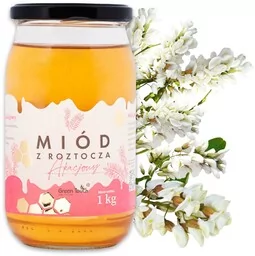Miód akacjowy 1 kg polski prawdziwy pasieka miody z Roztocza Green Touch - Miód - miniaturka - grafika 1
