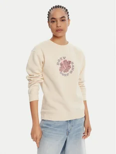 Roxy Bluza Vl Surf Stoked Hoodie Brushed ERJFT05028 Beżowy Regular Fit - Bluzy damskie - miniaturka - grafika 1