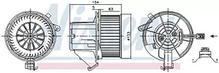 NISSENS Wentylator wnętrza NISSENS 87391 NISSENS 87391 - Dmuchawy - miniaturka - grafika 1