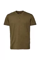 Koszulki męskie - ESPRIT T-shirt męski, 350/khaki Green, S - miniaturka - grafika 1