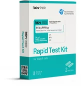 Pozostałe akcesoria dla kotów - Lab-V Antygen FCV & FHV Szybki test diagnostyczny dla kotów 2 szt. - miniaturka - grafika 1