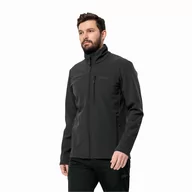 Kurtki męskie - Męska kurtka softshellowa Jack Wolfskin WHIRLWIND MEN black - XXL - miniaturka - grafika 1