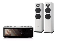 Zestawy stereo - Rose RS520 (srebrny) + Majik 140 (biały) - miniaturka - grafika 1