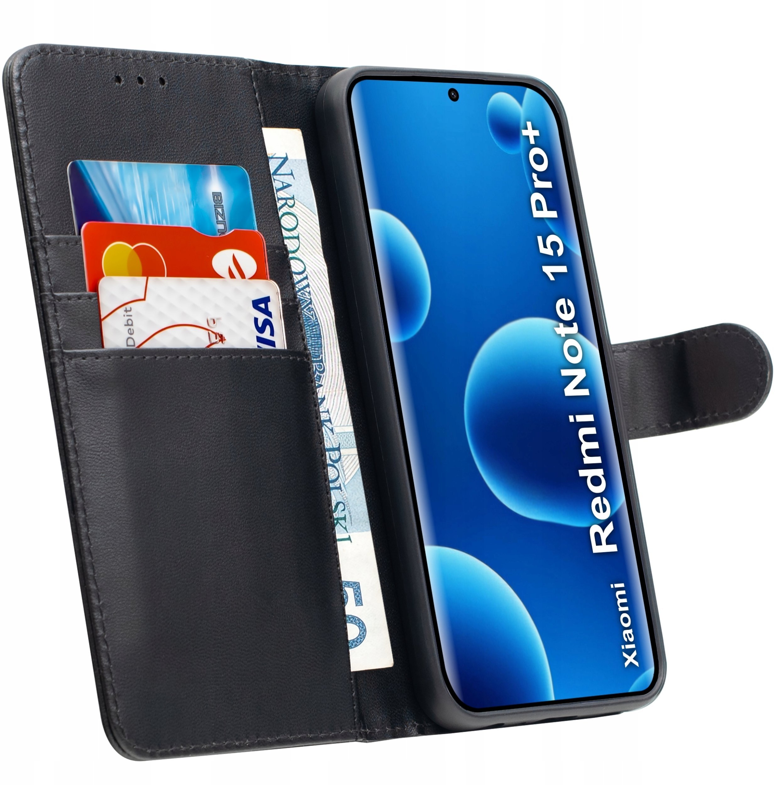 krainaGSM ETUI z klapką do Xiaomi Redmi Note 15 Pro+ Plus 5G Zamykane Magnetyczne
