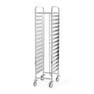 Wózki na żywność - Wózek 16xGN 1/1 transportowy ze stali nierdzewnej 380x550x1735 mm TECHNICA, Silver Line - miniaturka - grafika 1