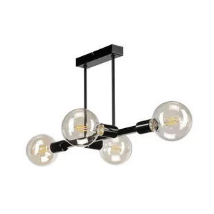 Euluna Lampa sufitowa Eliza, 4-punktowa, czarna - Lampy sufitowe - miniaturka - grafika 1
