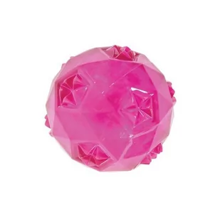 Zolux Piłka gumowa Pop z dźwiękiem różowa 6cm PZOL102 - Zabawki dla psów - miniaturka - grafika 1