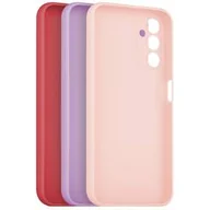 Etui i futerały do telefonów - Fixed Zestaw pokrowców Story na Samsung Galaxy A14/A14 5G FIXST-1072-3SET1 Czerwony/Różowy /Purpurowy - miniaturka - grafika 1