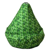 Fotele i pufy dla dzieci - Pufa worek GO GIFT Minecraft Zielony L 105 x 80 cm - miniaturka - grafika 1