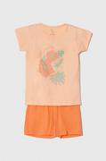 Piżamy dla dziewczynek - zippy piżama bawełniana dziecięca 2-pack kolor pomarańczowy z nadrukiem - Zippy - miniaturka - grafika 1