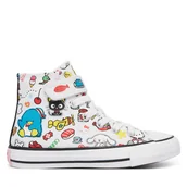 Buty dla dziewczynek - Trampki Converse Chuck Taylor All Star 1V A17701C Kolorowy - miniaturka - grafika 1