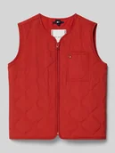 Kurtki i płaszcze dla chłopców - Kamizelka pikowana o kroju regular fit z kieszenią na piersi - miniaturka - grafika 1