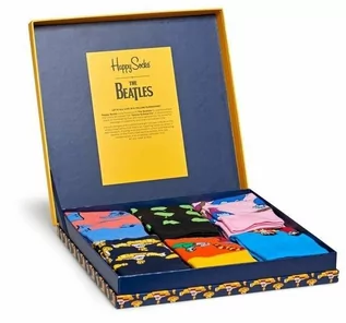 Skarpetki męskie - Happy Socks Giftbox skarpety 6-pack The Beatles - XBEA10-2000 - grafika 1