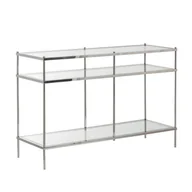 Konsole i sekretarzyki - Dekoria.pl Dekoria.pl Konsola Pure silver 120x40x80cm 120 × 40 × 80 cm 006-599 - miniaturka - grafika 1
