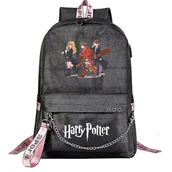 Plecaki - Harry Potter Plecak dla nastolatków - Modny tornister, kreskówka o dużej pojemności - Plecak podróżny dla chłopców i dziewcząt, Casual Mochilas For... - miniaturka - grafika 1