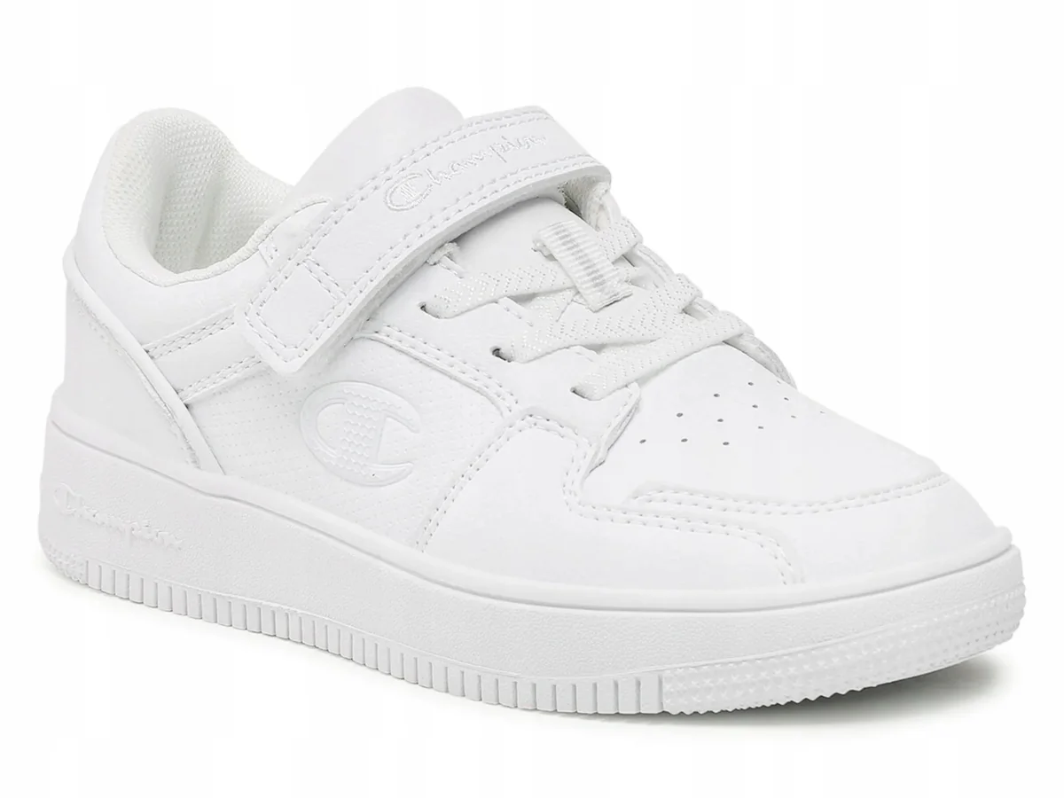 BUTY dziecięce CHAMPION S32414-WW009 sportowe niskie na rzepę białe 31,5