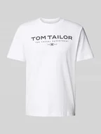 Koszulki męskie - T-shirt o kroju regular fit z czystej bawełny z nadrukiem z logo - miniaturka - grafika 1