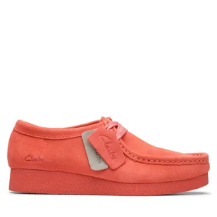 Półbuty Clarks WallabeeEVOSh 26181403 Koralowy - Półbuty damskie - miniaturka - grafika 1