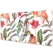 Podkładki na biurko - Mata ochronna na biurko Rośliny na białym tle 90x45 cm - miniaturka - grafika 1