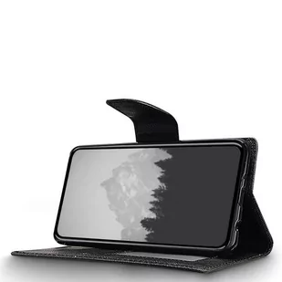 Zizo Flap Wallet Pouch Etui iPhone X z kieszeniami na karty + stand up (Black/Black) - Etui i futerały do telefonów - miniaturka - grafika 2