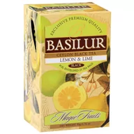 Herbata - BASILUR Lemon Lime- Czarna herbata cejlońska z naturalnym aromatem cytryny i limonki, 25x2 g x1 - miniaturka - grafika 1