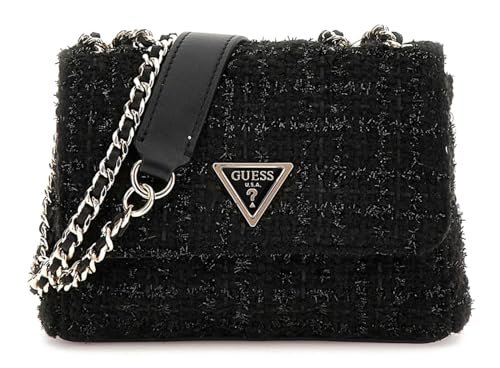 GUESS Women GIULLY Mini 2 COMP CNVRTBL FLP Hand Bag, czarny
