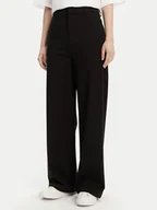 Spodnie sportowe damskie - Calvin Klein Jeans Spodnie palazzo J20J225334 Czarny Wide Leg - miniaturka - grafika 1