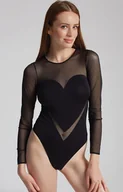 Body - Gatta czarne body damskie 45033 Heart, Kolor czarny, Rozmiar S, Gatta - Primodo.com - miniaturka - grafika 1