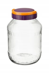 SZCZELNY SŁOIK Z PLASTIKOWĄ nakrętką 2,5 L na przetwory grzyby kapusta - Pojemniki kuchenne - miniaturka - grafika 1