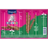Przysmaki dla psów - Vitakraft Cat-Stick mini 10 x 6 sztuk Kaczka i królik - miniaturka - grafika 1