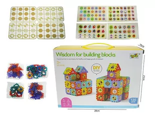 Klocki wafle 5,5cm 135elementów A0135 - Klocki - miniaturka - grafika 1