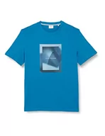 Koszulki męskie - s.Oliver Męski t-shirt z krótkim rękawem, niebiesko-zielony, XL, Niebieski zielony, XL - miniaturka - grafika 1