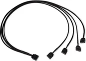 Akcesoria do komputerów stacjonarnych - Alphacool Alphacool Y-Splitter aRGB 3-Pin auf 4x 3-Pin 60cm - schwarz - miniaturka - grafika 1