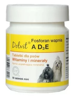 Dolfos Dolvit Fosforan Wapnia Ad3E Mini 90 Tabletek - Suplementy i witaminy dla psów - miniaturka - grafika 2