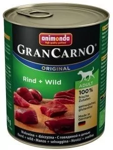 ANIMONDA GranCarno Adult Dog smak: Wołowina i Dziczyzna 6 x 800g - Mokra karma dla psów - miniaturka - grafika 3