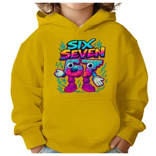 BLUZA DZIECIĘCA Z KAPTUREM 67 SIX SEVEN VIRAL 110-116 DLA DZIECKA PREZENT - Bluzy dla dziewczynek BLUZA DZIECIĘCA Z KAPTUREM 67 SIX SEVEN VIRAL 110-116 DLA DZIECKA PREZENT - Bluzy dla dziewczynek - miniaturka - grafika 1