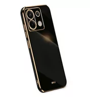 Etui i futerały do telefonów - Etui XINLI Gold do Xiaomi Redmi Note 13 5G - Czarny - miniaturka - grafika 1