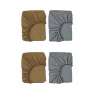 Prześcieradła dla dzieci - IKEA GULDVAVARE Prześcieradło dziecięce ciemnożółty/niebieski 60x120 cm - miniaturka - grafika 1