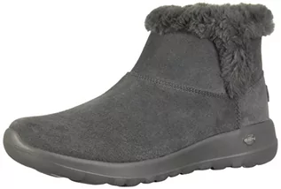 Botki damskie - Skechers Damskie botki On-the-go Joy – Bundle Up klasyczne, Charcoal Suede, 39 EU - grafika 1