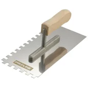 Narzędzia murarskie - PROLINE Paca nierdzewna 270*130mm ząb 8*8 rącz.drew.otw.alu 61533 - miniaturka - grafika 1