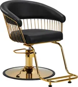 Fotele fryzjerskie - Activeshop Hair System fotel fryzjerski Lille złoto czarny - miniaturka - grafika 1
