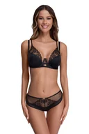 Biustonosze - Biustonosz z koronką Soft AV 2199 miękki czarny 85C - miniaturka - grafika 1