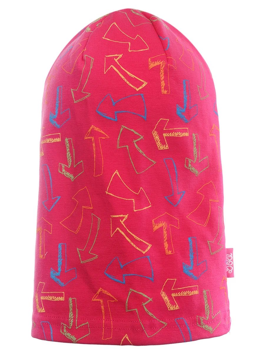 Czapka beanie różowa w strzałki Doll r.51