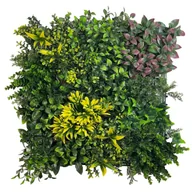 Sztuczne kwiaty - ZIELONA ŚCIANA OGRODY WERTYKALNE PANEL DEKORACYJNY NA ŚCIANE PANELE ŚCIENNE ROŚLINNE MATY DEKORACYJNE - miniaturka - grafika 1
