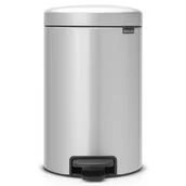 Kosze na śmieci - Brabantia Kosz pedałowy 12l, metaliczny szary - miniaturka - grafika 1