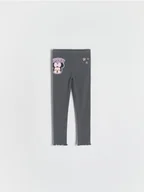 Spodnie i spodenki dla dziewczynek - Reserved - Legginsy Minnie Mouse - ciemnoszary - miniaturka - grafika 1